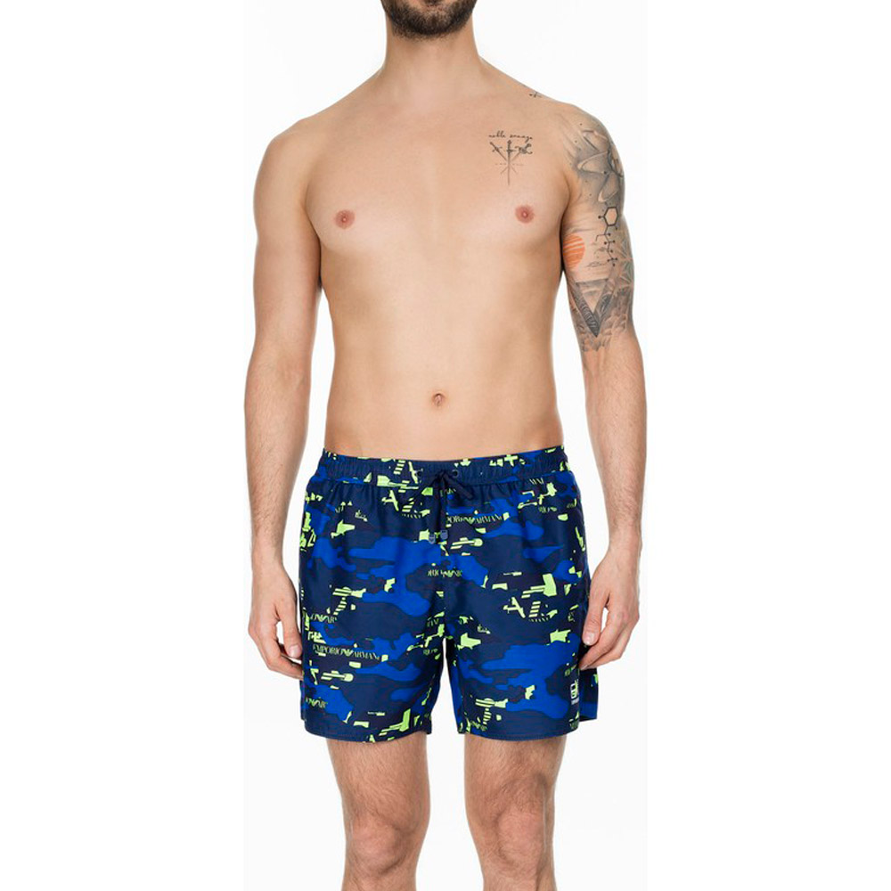 Шорты мужские EA7 EMPORIO ARMANI TESSUTO BOXER BEACHWEAR 48 Синий/Зеленый photo 2